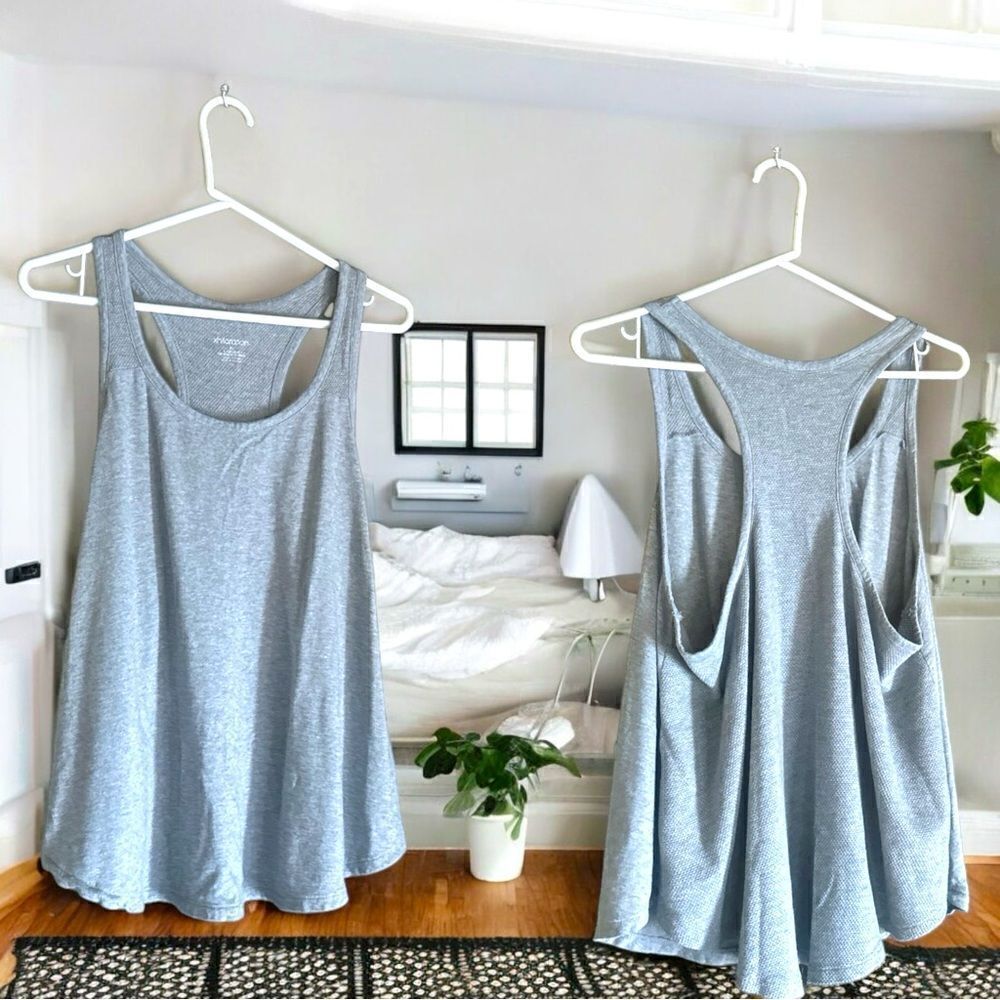 Xhilaration Sleepwear l Gray Racerback Tank Intimate Top l Flate Bottom l XL EUC